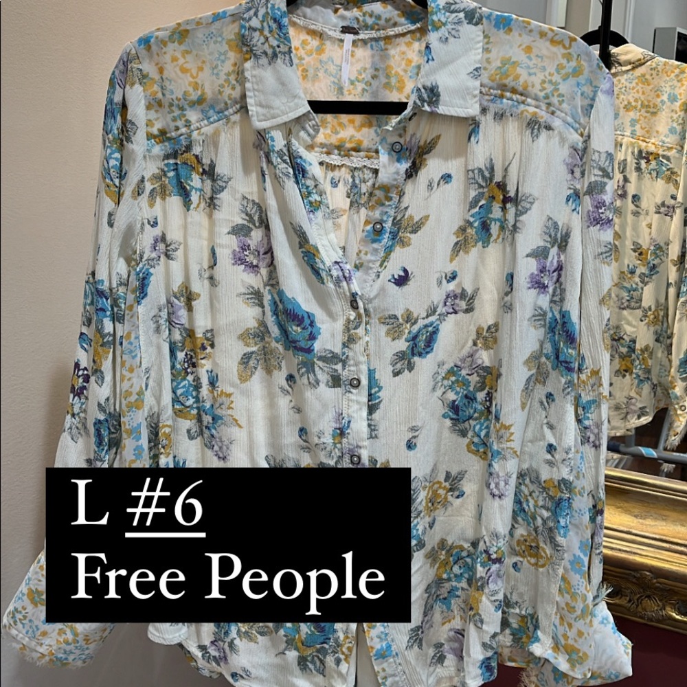 Free people button up shirt